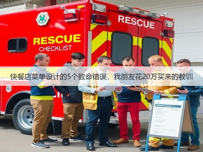 快餐店菜单设计的5个致命错误，我朋友花20万买来的教训