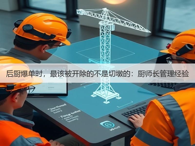后厨爆单时，最该被开除的不是切墩的：厨师长管理经验