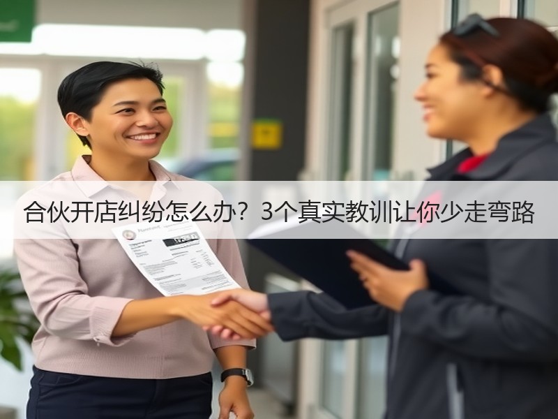合伙开店纠纷怎么办？3个真实教训让你少走弯路