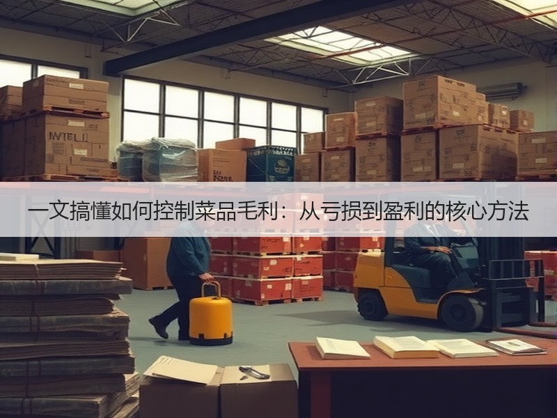 一文搞懂如何控制菜品毛利：从亏损到盈利的核心方法