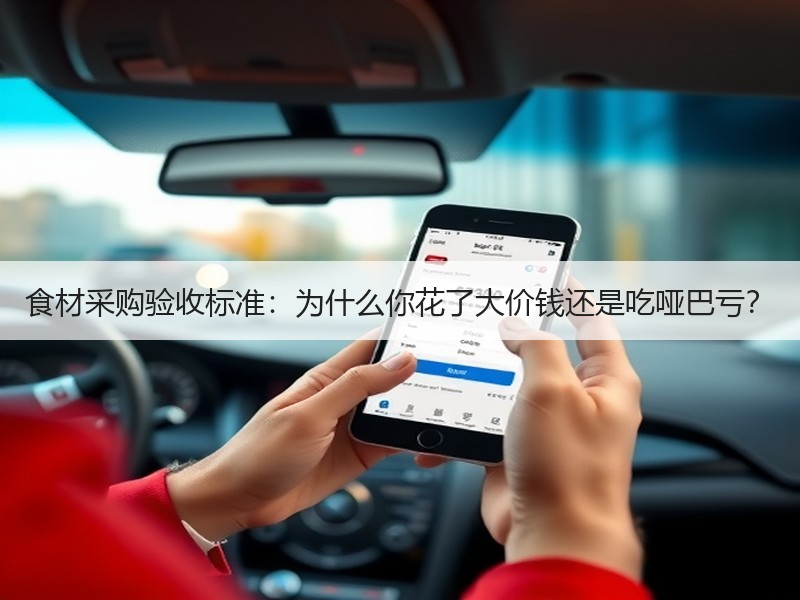 食材采购验收标准：为什么你花了大价钱还是吃哑巴亏？