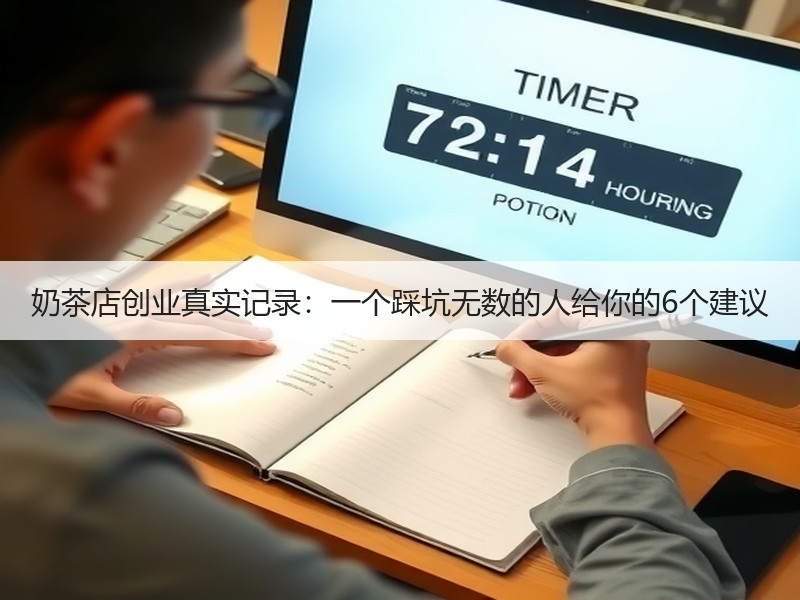 奶茶店创业真实记录：一个踩坑无数的人给你的6个建议