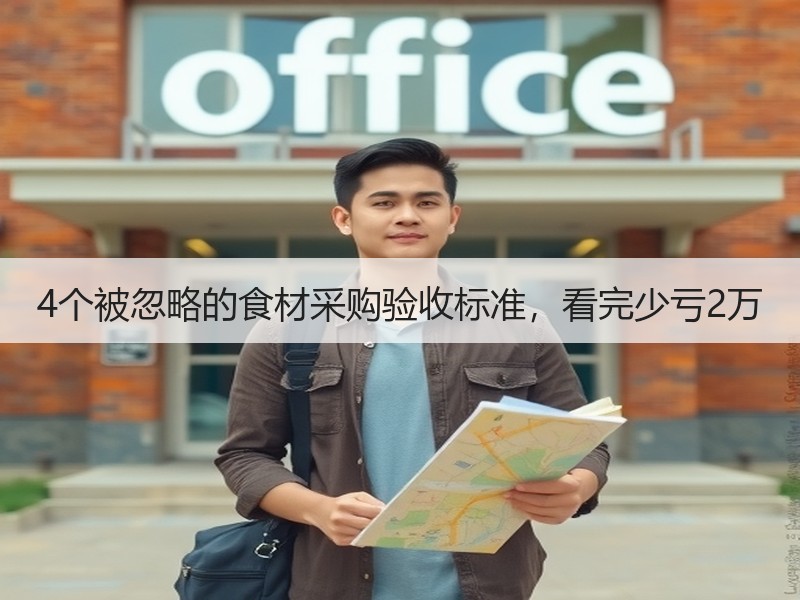 4个被忽略的食材采购验收标准，看完少亏2万