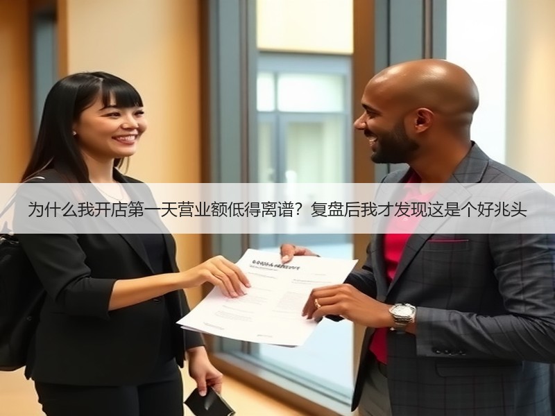 为什么我开店第一天营业额低得离谱？复盘后我才发现这是个好兆头