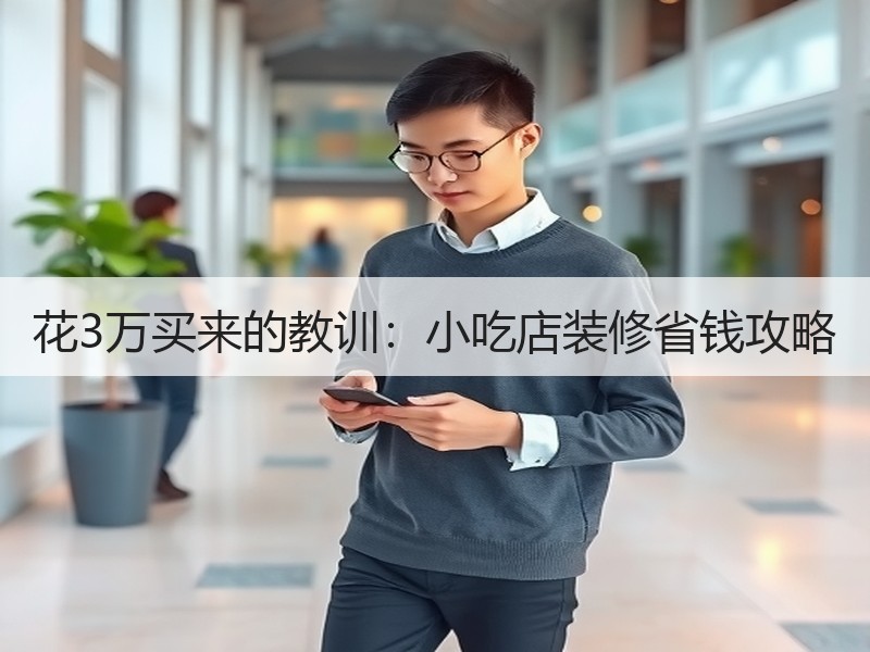 花3万买来的教训：小吃店装修省钱攻略