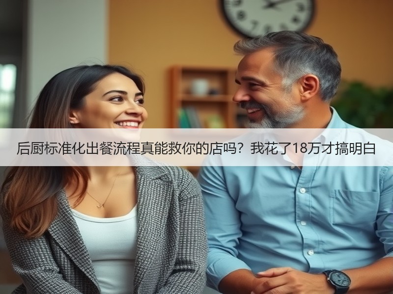 后厨标准化出餐流程真能救你的店吗？我花了18万才搞明白