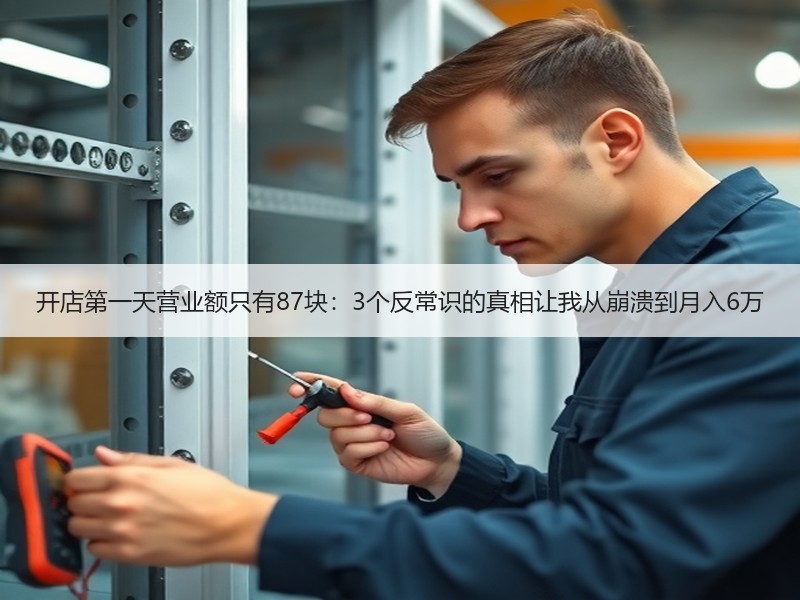 开店第一天营业额只有87块：3个反常识的真相让我从崩溃到月入6万