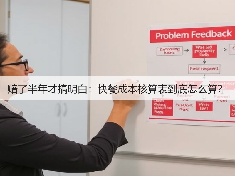 赔了半年才搞明白：快餐成本核算表到底怎么算？