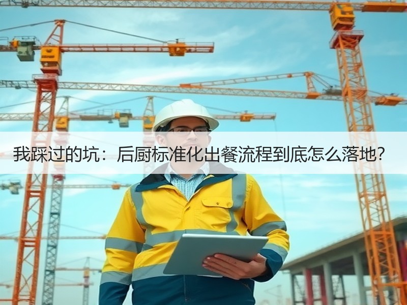 我踩过的坑：后厨标准化出餐流程到底怎么落地？