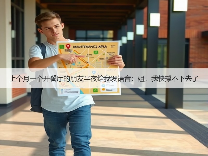 上个月一个开餐厅的朋友半夜给我发语音：姐，我快撑不下去了