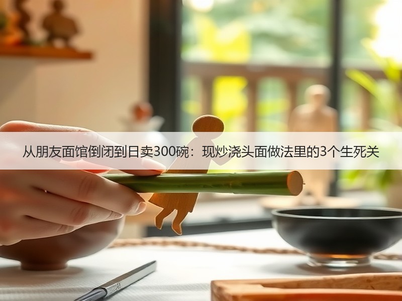 从朋友面馆倒闭到日卖300碗：现炒浇头面做法里的3个生死关