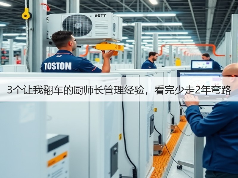 3个让我翻车的厨师长管理经验，看完少走2年弯路