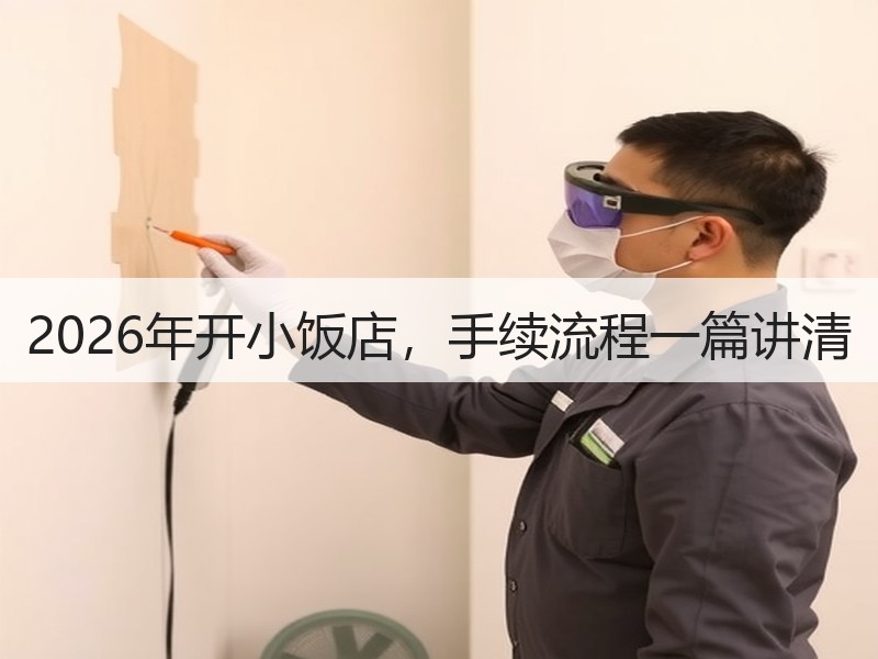 2026年开小饭店，手续流程一篇讲清