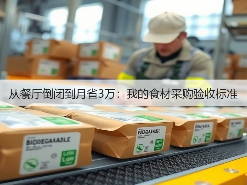 从餐厅倒闭到月省3万：我的食材采购验收标准