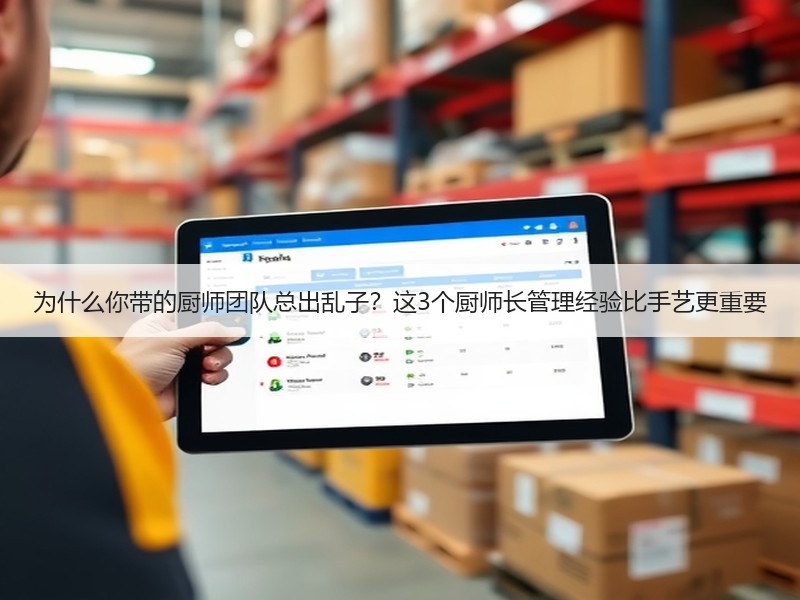 为什么你带的厨师团队总出乱子？这3个厨师长管理经验比手艺更重要