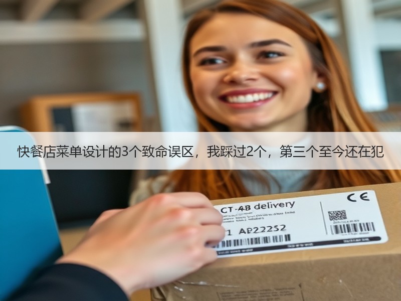 快餐店菜单设计的3个致命误区，我踩过2个，第三个至今还在犯