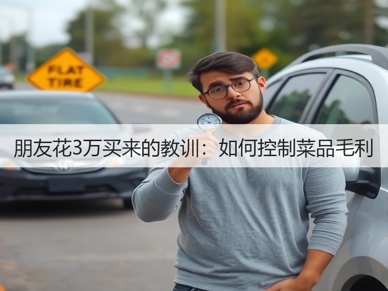 朋友花3万买来的教训：如何控制菜品毛利