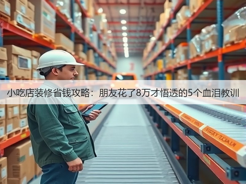 小吃店装修省钱攻略：朋友花了8万才悟透的5个血泪教训
