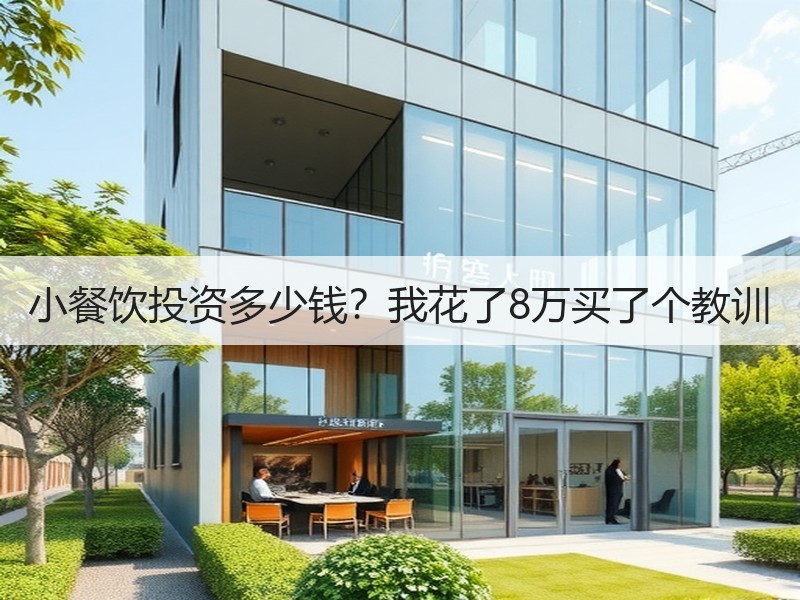小餐饮投资多少钱？我花了8万买了个教训