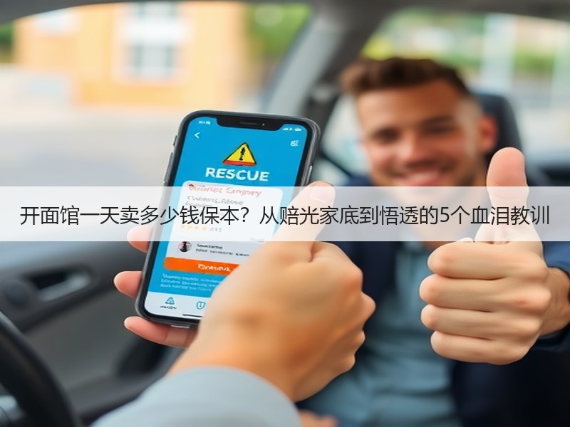 开面馆一天卖多少钱保本？从赔光家底到悟透的5个血泪教训