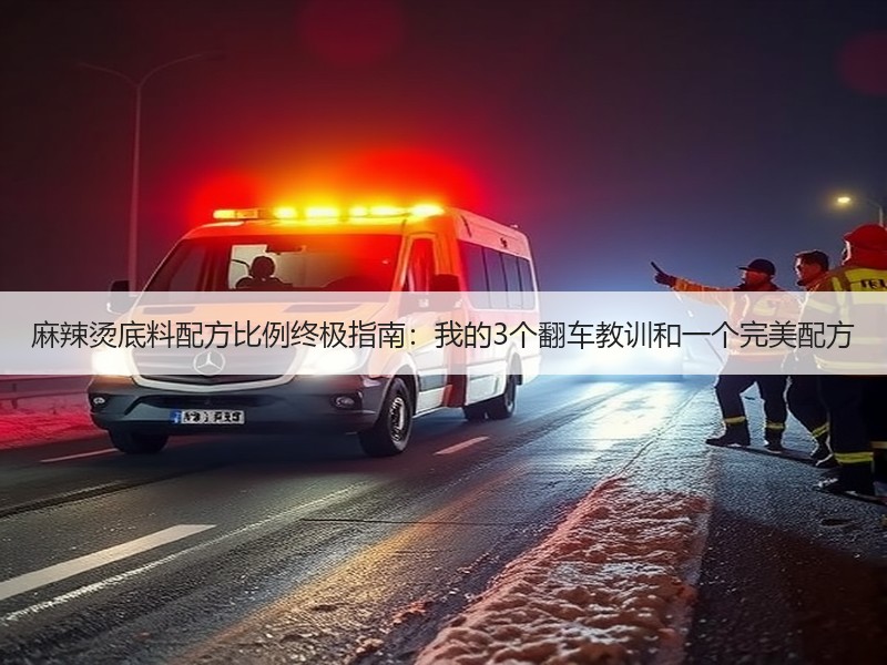 麻辣烫底料配方比例终极指南：我的3个翻车教训和一个完美配方