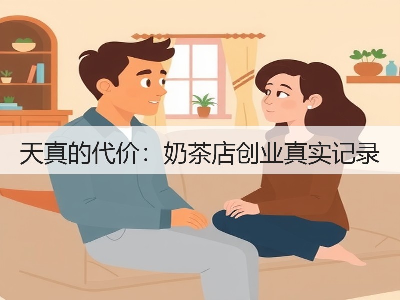 天真的代价：奶茶店创业真实记录