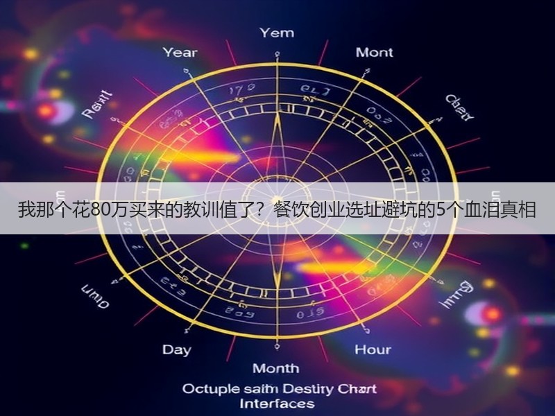 我那个花80万买来的教训值了？餐饮创业选址避坑的5个血泪真相