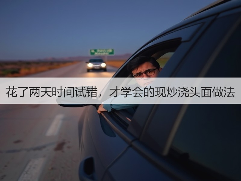 花了两天时间试错，才学会的现炒浇头面做法