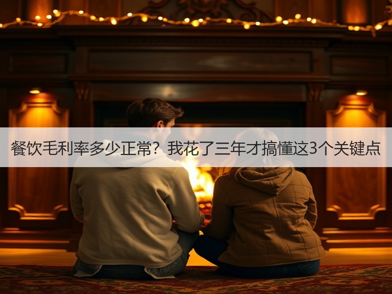 餐饮毛利率多少正常？我花了三年才搞懂这3个关键点