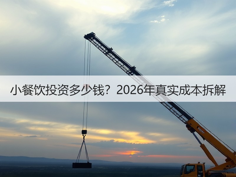 小餐饮投资多少钱？2026年真实成本拆解