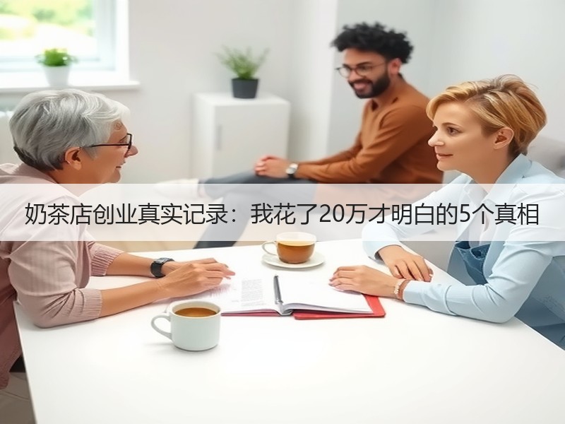 奶茶店创业真实记录：我花了20万才明白的5个真相