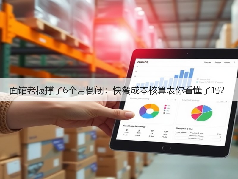 面馆老板撑了6个月倒闭：快餐成本核算表你看懂了吗？