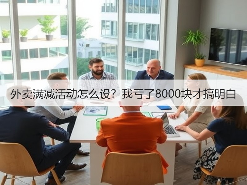 外卖满减活动怎么设？我亏了8000块才搞明白