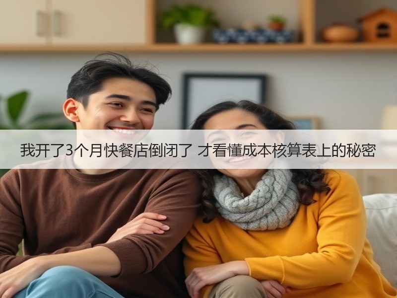 我开了3个月快餐店倒闭了 才看懂成本核算表上的秘密