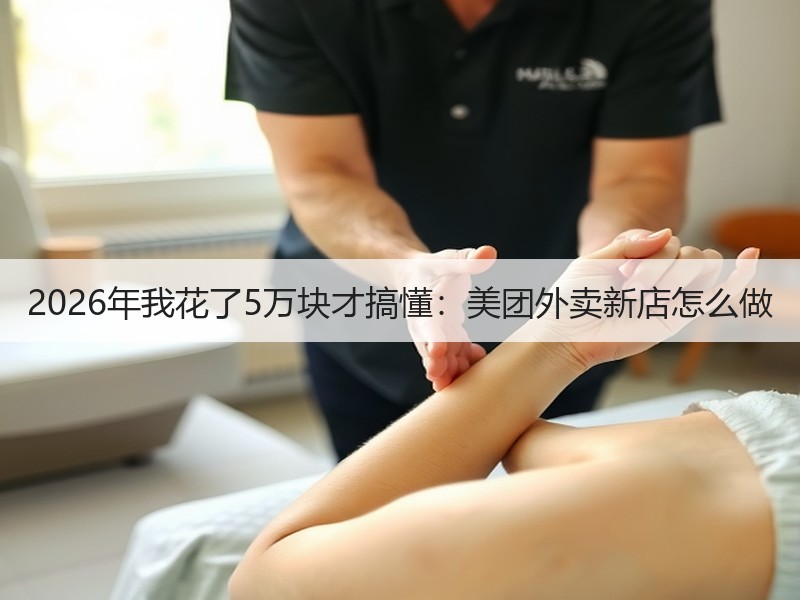 2026年我花了5万块才搞懂：美团外卖新店怎么做