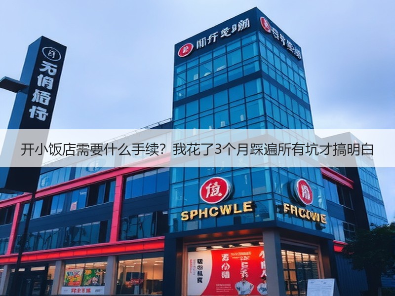 开小饭店需要什么手续？我花了3个月踩遍所有坑才搞明白