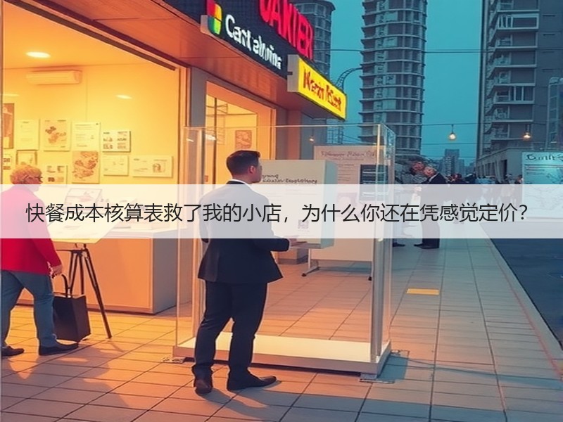 快餐成本核算表救了我的小店，为什么你还在凭感觉定价？